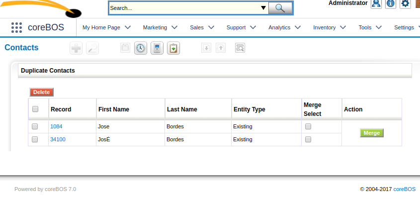 Deduplicating Contacts