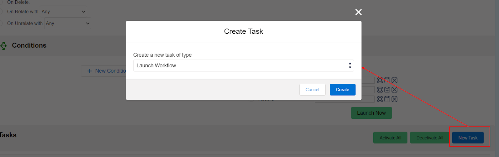 Select Workflow Task