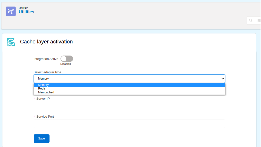 external cache integration