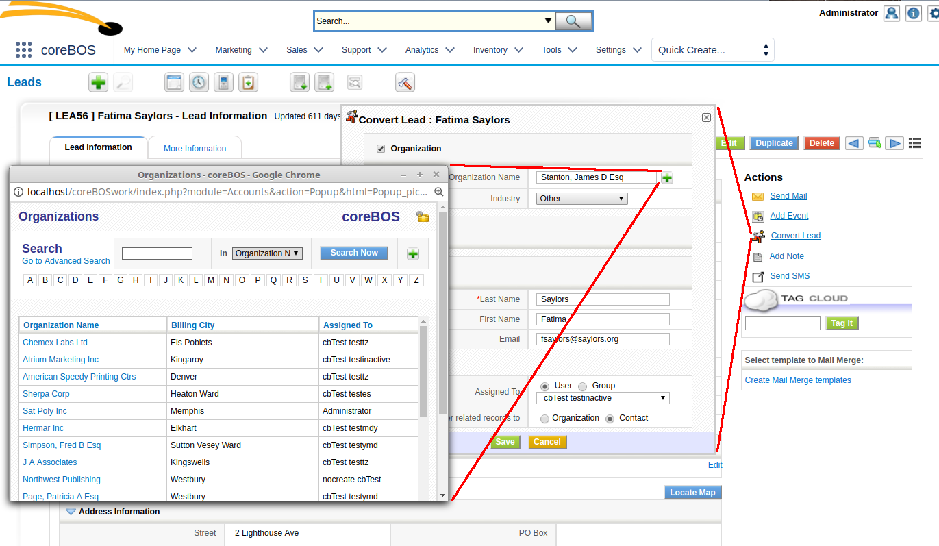 Lead Conversion Capture Account